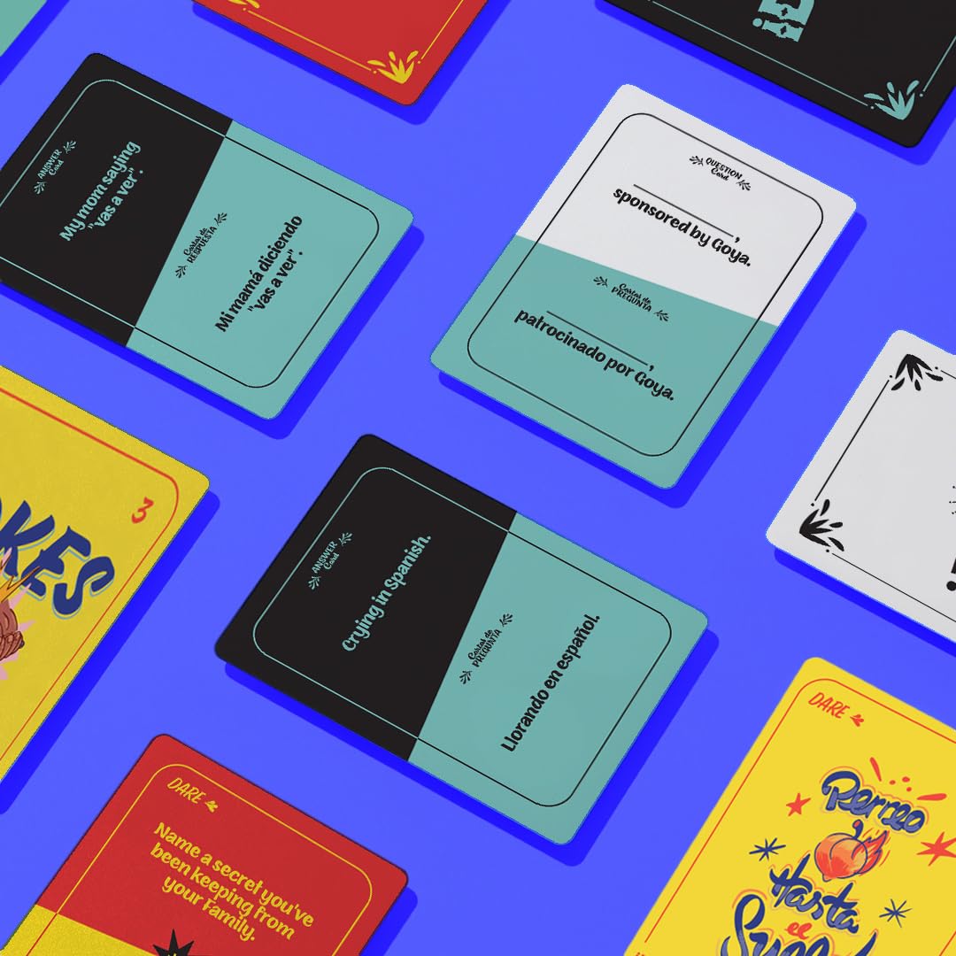 Dios Mio! Latino Party Game by FITZ - 275 Bilingual Cards for Ages 17+, 2+ Players - Multicolor Fun for Latinos