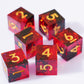 Generic 6PCS 16mm D6 Resin dice Set Dice for DND Dungeons and Dragons Role Playing Game (Red)