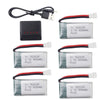 sea Jump 5PCS 3.7V 400mAh Li Battery with 5in1 Charger for SYMA Q11 H99W H31 H6C H98 TR-C385 TR-P51 TR-F22 Quadcopter Parts Airc