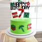 TNT Themed Birthday Candles for Boys Girls, Craft Pixels Cake Topper, Kids Themed Birthday Party Supplies (Number 7-Red)