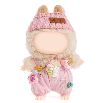 Clothes for Doll(NO Doll Included)  15/17cm Doll Clothes Set for Doll Outfit Accessories for Dolls(Pink)