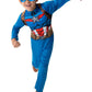 Marvel Captain America Official Youth Value Costume - Full-Bodied Fabric Jumpsuit With High-Resolution Printed Design And Plasti
