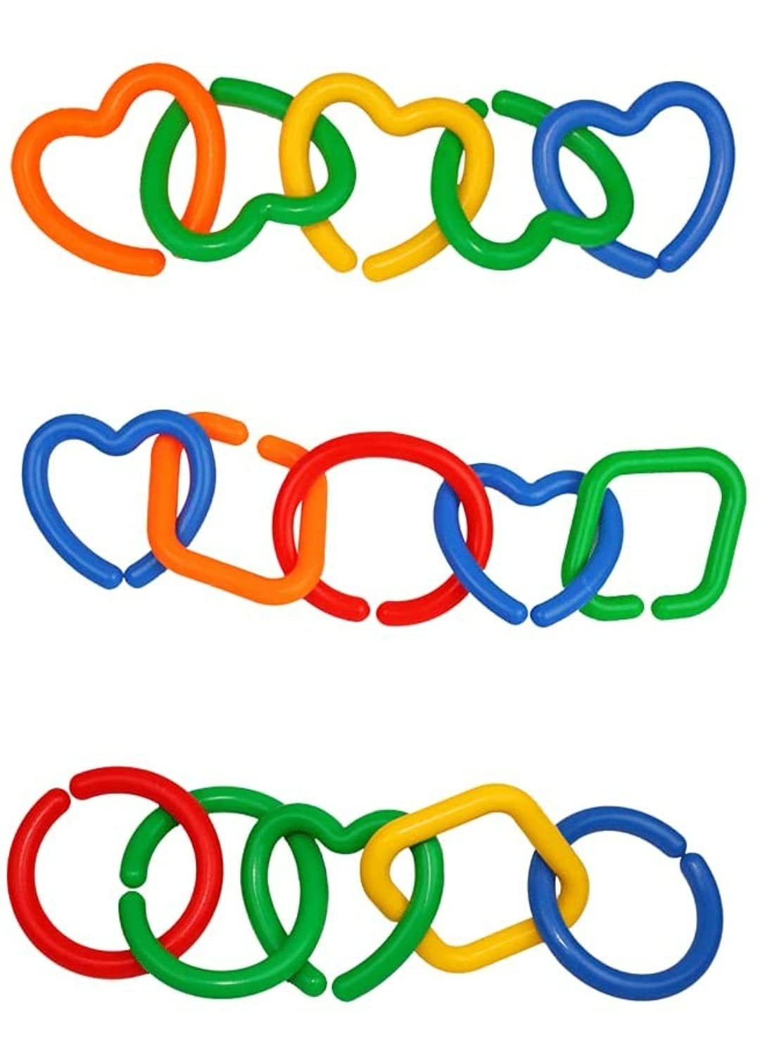 The Turtle Logical Links With Different Shapes And Colors // Set 36 Pcs For Kids // Toddlers Activity Toy // Large Size