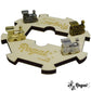 Regal Games - Mexican Train Dominoes Game Set - Double 15 Colored Dot Dominoes - 8 Metal Trains, 136 Tiles, Wooden Hub, Collecto
