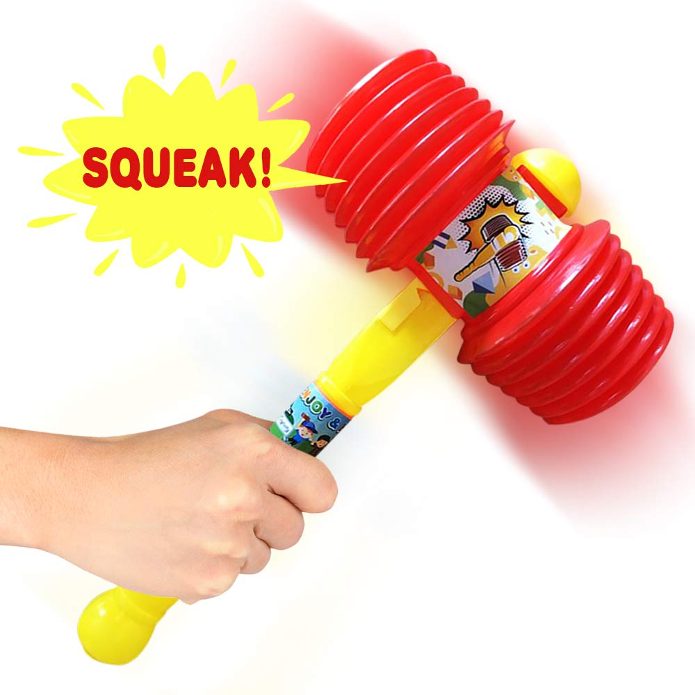 Artcreativity Giant Squeaky Hammer, Jumbo 17 Inch Kids’ Squeaking Hammer Pounding Toy, Clown, Carnival, And Circus Birthday Party Favors, Best Gift For Boys And Girls Ages 3 Plus