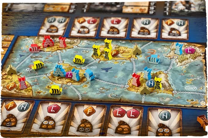 Gamelyn Game Tiny Epic Vikings Fast Playing 1-4 Players First Tri-Foldable Strategy War Board Games for mature-themed  Wooden Components  with Settlers  Boats  & Temples | Collect Rune Stone SeVictory