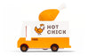 Candylab Toys CANDYCAR Wooden Food Truck Collection - Fried Chicken Van  enhanced Handcrafted Beech Wood Toy Car