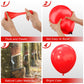 Red Balloons For Arch Decoration Hot Pink Balloons Latex Balloons 60Pcs Balloons 12 Inch Matte Balloons For Balloon Garland As B