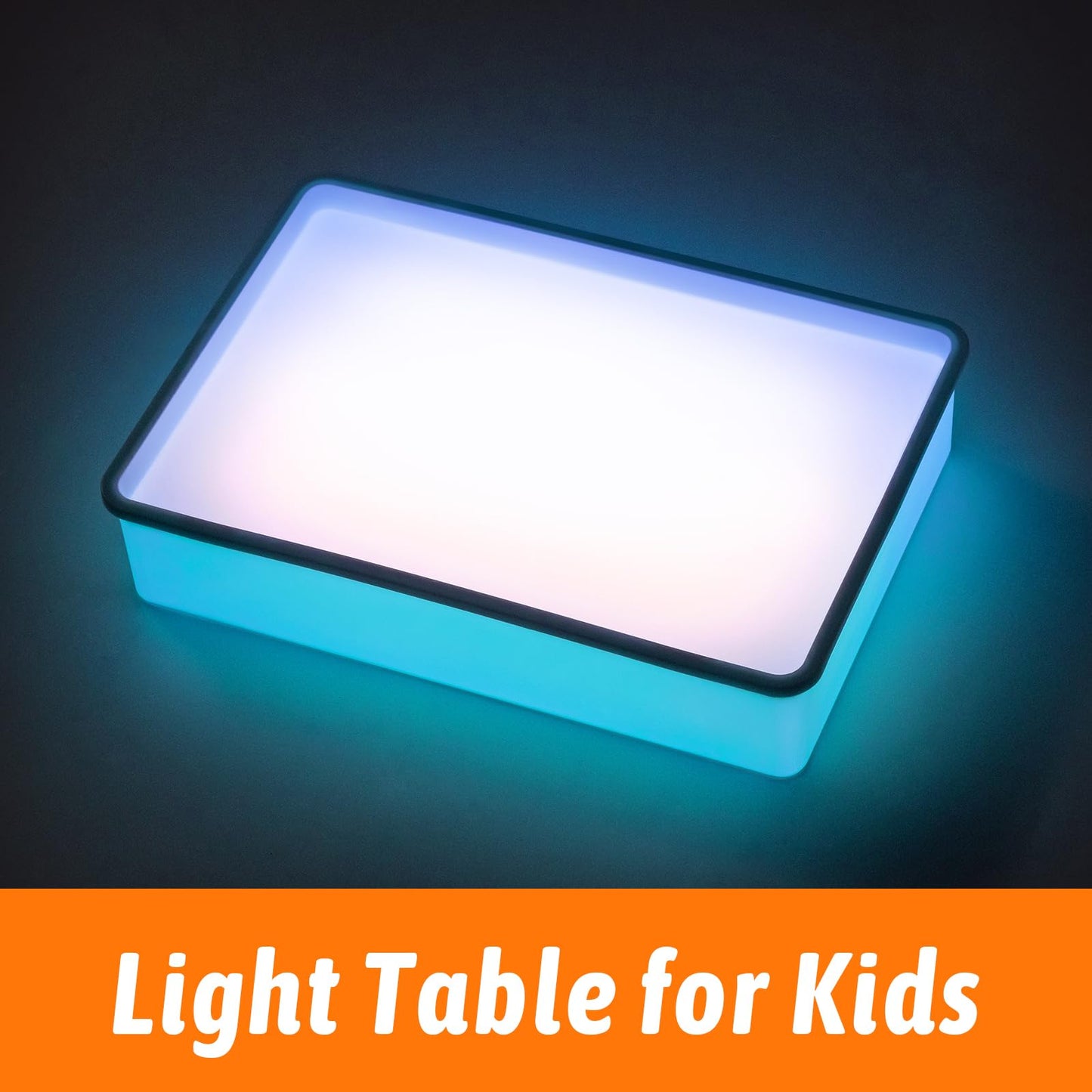 PreTrans Sand Painting Light Box - Kids Light Table for Creative Art, 3 Color Temperatures & 10 Brightness Levels, Classroom & H
