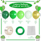 Haolongfa Green Balloons,12Inch 60Pcs Green Gold Balloons Lime Green Balloons For Jungle Safari Birthday Baby Shower Jungle Safa