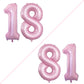 Goer Number 18 Balloons For 18Th Birthday Sweet 18 Party Decorations,42 Inch Jumbo Foil Helium 81 Balloons For 81St Birthday Party Decoration (Light Pink)