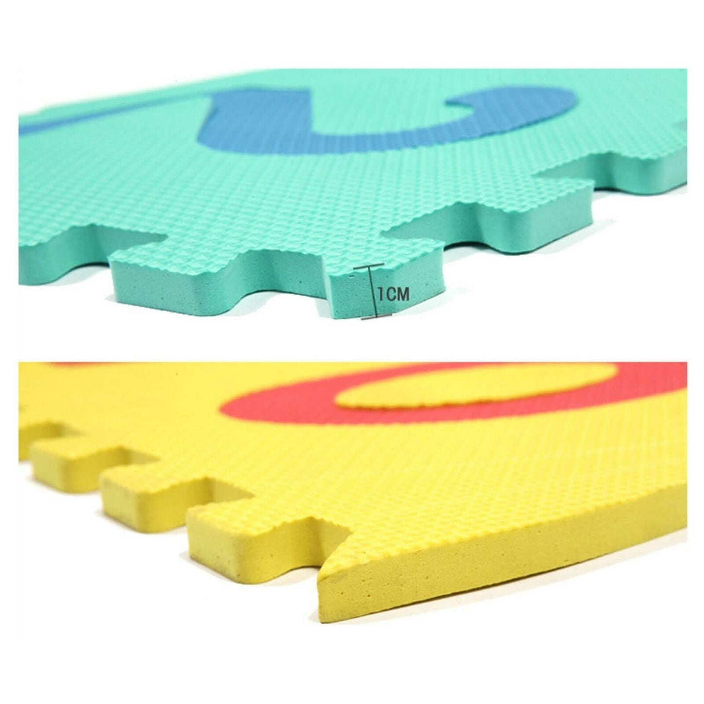 Atarvana Hopscotch Mat For Kids, 12'×12' Hopscotch Interlocking Foam Tiles, Easy To Assemble & Clean, Soft & Reliable Eva Hopscotch Rug, 10 Large Number Foam Play Mats For Most Surface 7 X 2 Ft