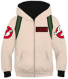 Toddler Kids Halloween Hoodie Cosplay Costume Ghoul Hunter Printed Sweatshirt Jacket,Zipper,Xsmall