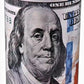Metal Piggy Bank $100 Dollar Bill 8.5inch Money Bank For Adults Kids Coin Saving Tin Can Currency Banknote Jar (Benjamin Franklin L