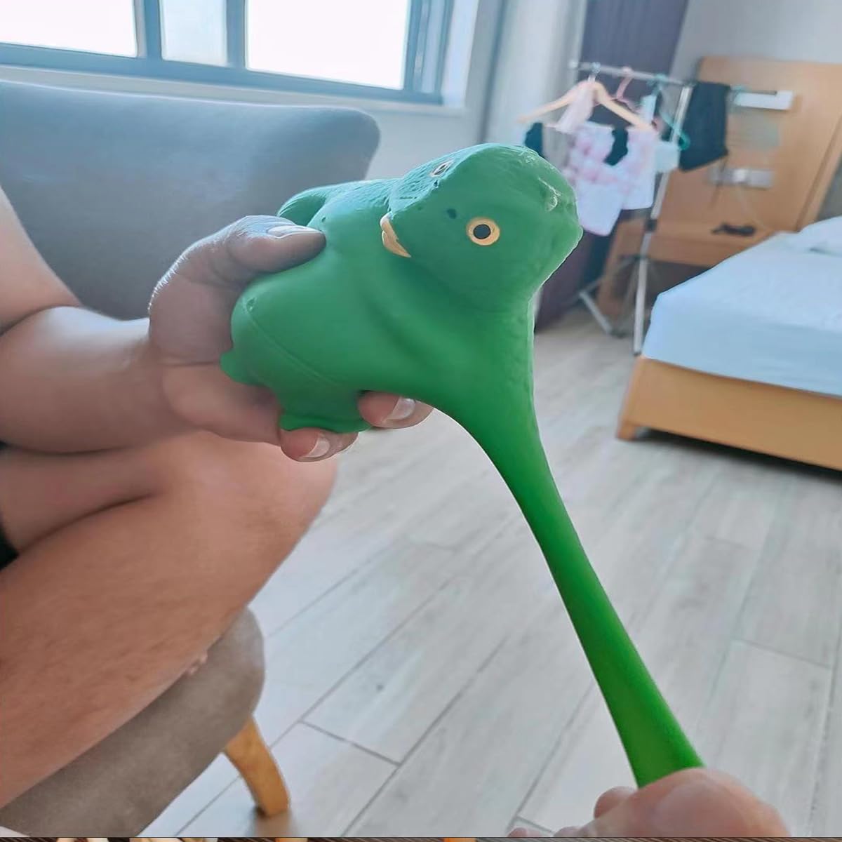 Ahycs Squishy Sand Toys, Green Head Fish Toys, Stretch Stress Relief Toy, Novelty Tiktok Squeeze Toys, Funny Memory Sand Sensory