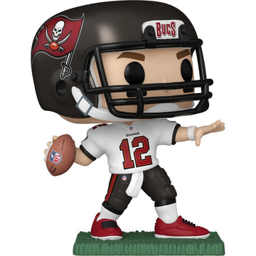 Pop Sports: Bucs Tom Brady #170 (Away Uniform) Vinyl Figure (Bundle With Eco Tek Protector Case And Funko Pop Shipper Box For Ad