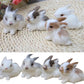 Katartizo Mini Realistic Cute Plush Rabbits Lifelike Animal Easter Bunny Simulation Model Birthday Gift Stuffed Animals and Tedd