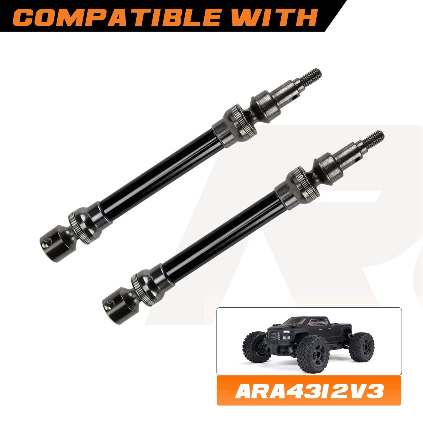 RCAWD Drive Shaft for ARRMA 1/10 New Big Rock (NOT for Old Big Rock) Crew CAB 4x4 V3 3s BLX Brushless Monster Truck RTR Upgrades