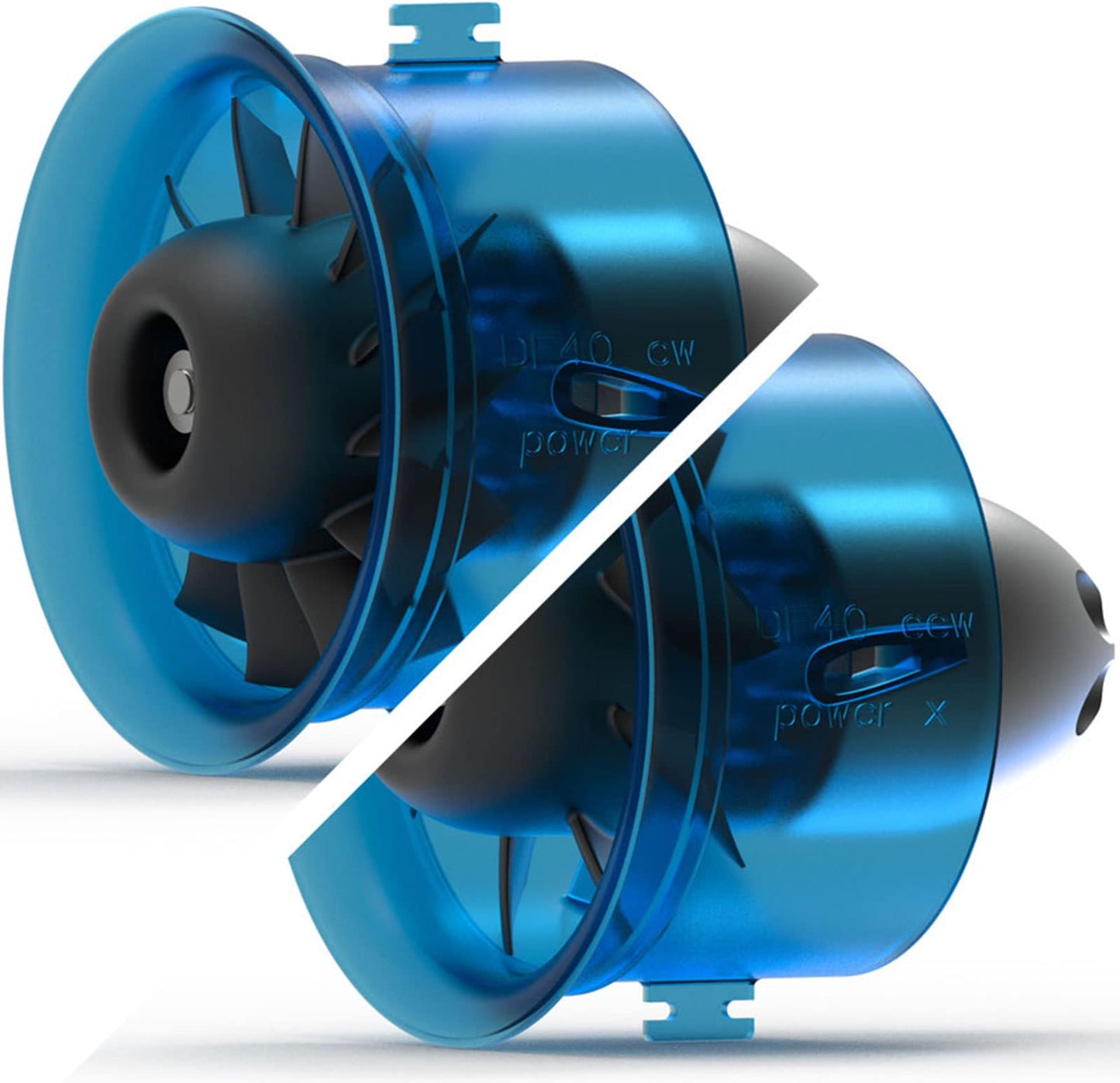 Zksj 40Mm Mini Edf 8 Blades Ducted Fan Rc Brushless Motor 6500Kv Thrust 575G For 3-4S Jet Airplane Aircraft(Ccw)