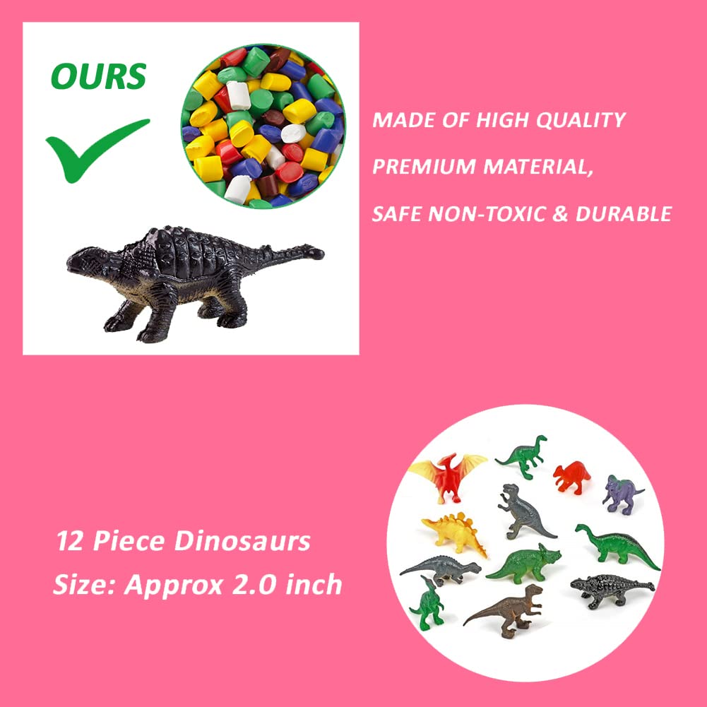Dino Eggs Dig Kit, 12 Pack Dinosaur Eggs Excavation Science Experiments Kits For Kids 4-12, Easter Basket / Stocking Stuffers, Toys For 3+ 4 5 6 7 8 9 10 Year Old Boys Girl