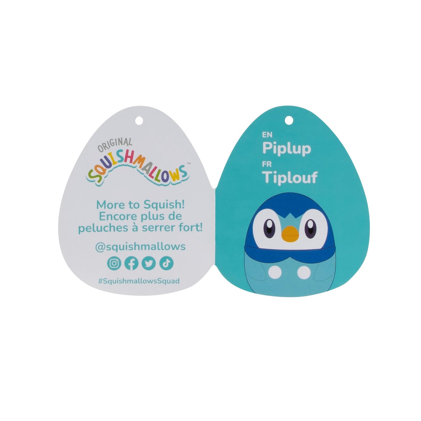 Squishmallows 14-Inch Piplup Plush - Add To Your Plush Squad, Ultrasoft Stuffed Animal Medium, Official Kelly Toy
