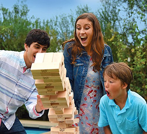 Jenga Giant Family Hardwood Stacking Game (01506-19-noAcc)