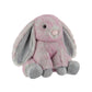 Apricot Lamb Toys Plush Bunny Rabbit Stuffed Animal With Fluffy Soft Ears (Grey-Pink, Small-8'')