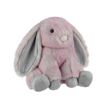 Apricot Lamb Toys Plush Bunny Rabbit Stuffed Animal With Fluffy Soft Ears (Grey-Pink, Small-8'')