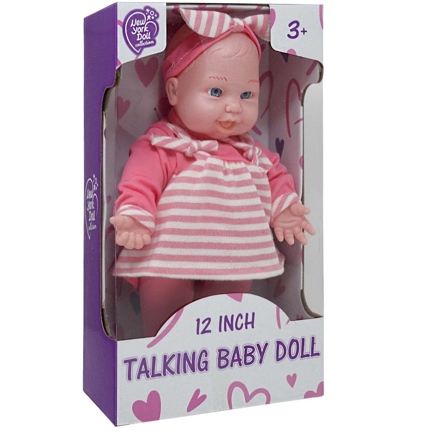 12 Inch Baby Dolls For 3 Year Old Girls - Soft Body Interactive Baby Doll That Can Talk, Cry, Sing And Laugh - Makes Cute Gibber