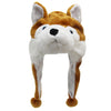 GADMEXILY Plush Animal Hat for Halloween Christmas,Cozy Funny Hats Novelty Party Cap for Kids Girls Boys - One Size (Brown Husky