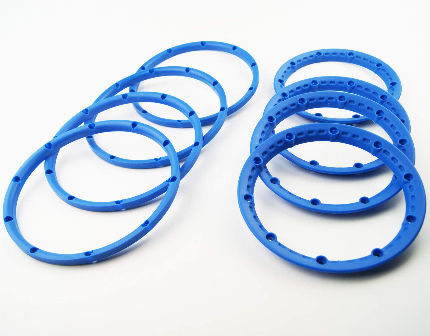 TITRACING Blue Wheel Rim Bead Lock Ring Set fit HPI Rovan Baja 5B SS King Motor