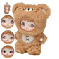 Shopular Nommi Blind Box Opened Plush Doll Nommi Loveliness Never Ends Series Confirmed Kawaii Plushie Charm Doll Cute Xmas Collectible Birthday Gift (Coffee Bear)