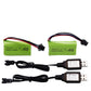 Blomiky SM-3P Plug 7.4V 2S 600mAh Battery and USB Charger Cable Suitable for G03060R New Version Amphibious RC Trucks/ C60 Batte