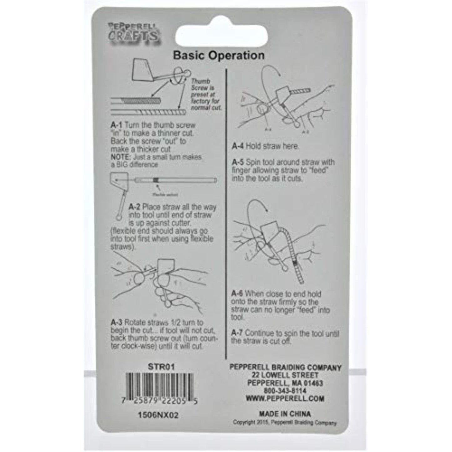 Pepperell Wacky Whirly Straw Kit