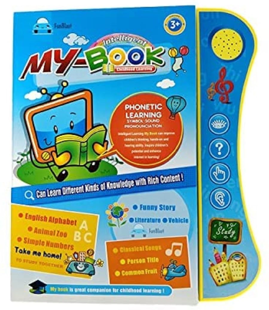 Royaldeals Toys E Book Musical English Educational English Learning EBook Electronic Sound