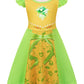 Sukyfecde Princess Dresses For Toddler Girls Halloween Costume Birthday Outfits Kids Cosplay Dress Up 4T Purple