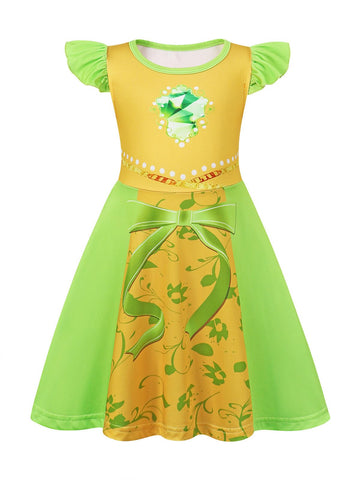 Sukyfecde Princess Dresses For Toddler Girls Halloween Costume Birthday Outfits Kids Cosplay Dress Up 4T Purple