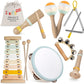 Stoie'S Wooden Musical Instruments For Toddlers, Montessori Music Toys For Kids, With Xylophone, Tambourine And Maracas, Educati