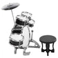 Drum Set, Educational Junior Drum Set Musical Instrument Stimulating ChildrenS Creativity Children Drum, For Baby Beginners Boys