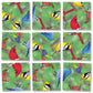 B.Dazzle Scramble Squares North American Birds Puzzle - One Size, Green, Laminated Cardboard, Model 10016