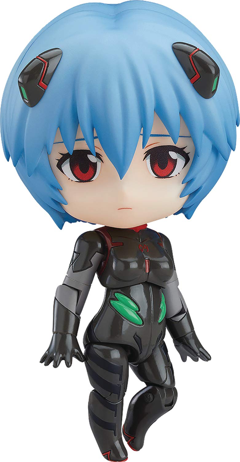 Good Smile Rebuild Of Evangelion: Rei Ayanami [Tentative Name] (Plugsuit Version) Nendoroid Action Figure, Multicolor