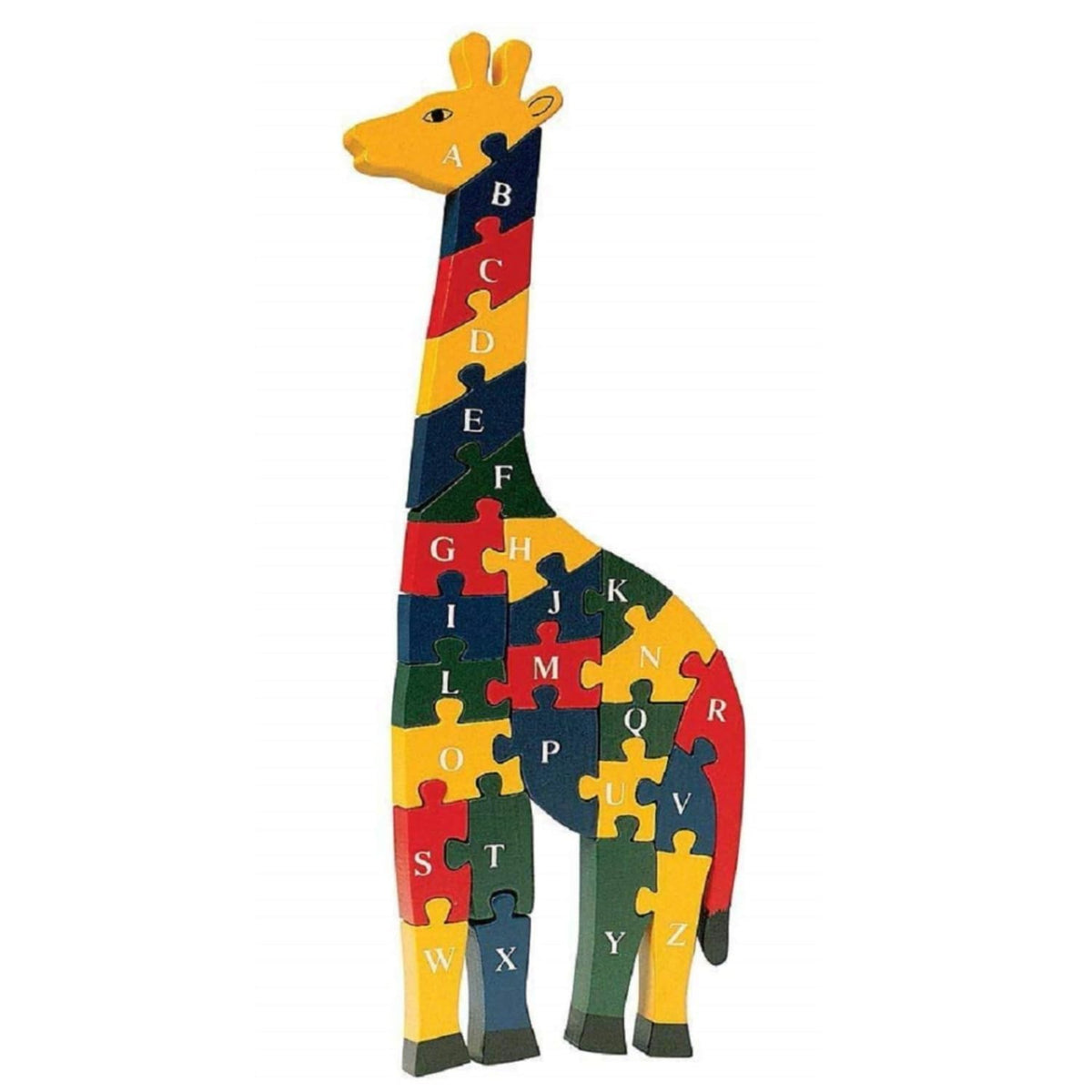WEBBEE CRAFT Kids Gift/Birtdhay Return Gift AZ and 126 Wooden 3D Giraffe Puzzle with Goody Bag for Toddlers/Kids/Preschool/Boy
