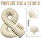 40 Inch Cream & Balloon, Large Symbol Balloons Foil Helium Balloons, Beige Mylar Big & Balloons, Cream Balloon For Birthday Wedd