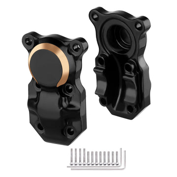 AllinRC SCX24 Brass Diff Cover for Axial AXI90081 AXI00001 AXI00002 AXI00005 AXI00006 SCX24 Upgrades (2-Pack)