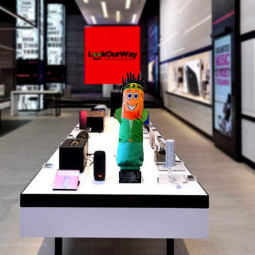 Lookourway Air Dancers Mini Inflatable Tube Man Set - 29' Wacky Waving Inflatable Tube Guy With Blower For Desktop Advertising - St. Patrick'S Day Leprechaun