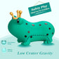 Inpany Green Frog Bouncy Hopper Toys, Toddlers Cute Bouncing Animal Figurine Toys, Sage Green Birthday Party Decorations, Ride On Rubber Bouncer, Outdoor Indoor Baby Gifts For 2 3 4 Year Old Girl Boy