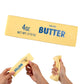 Lyreh 4pcs Squeeze Butter Toy, PU Material Squishy Butter Stick Slow Rising Squeeze Food Fidget Toy for Office School (Light Yel