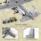 MEOA Xingbao AC130 Aerial Gunboat Building Blocks Set, 64.5x55.5x20CM, Gray, ABS Material, Model 06023, Educational WWII Toy