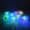 Nextake Novelty Kids Bath Toy 8 Pcs Simulation Ice Cube Liquid Water Sensor Mutlticolor Glowing Luminous Ice Cube With Marine Pl