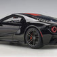Autoart 2017 Ford GT Shadow Black with Orange Stripes 1/18 Model Car